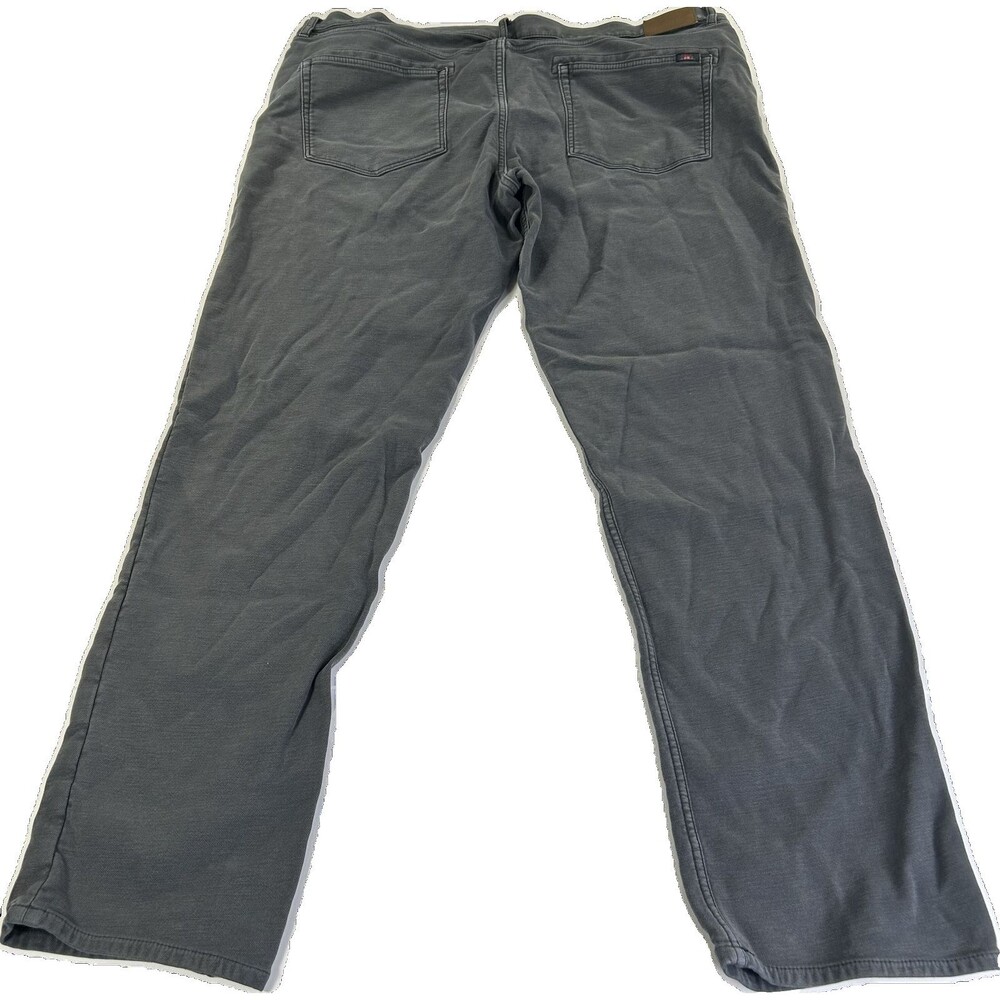 Faherty Jeans Mens 42x30 Gray Relaxed Straight Denim Charcoal USA Casual